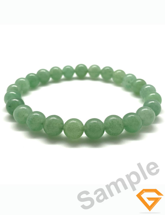 Natural Green Jade Stone Bracelet 8 mm